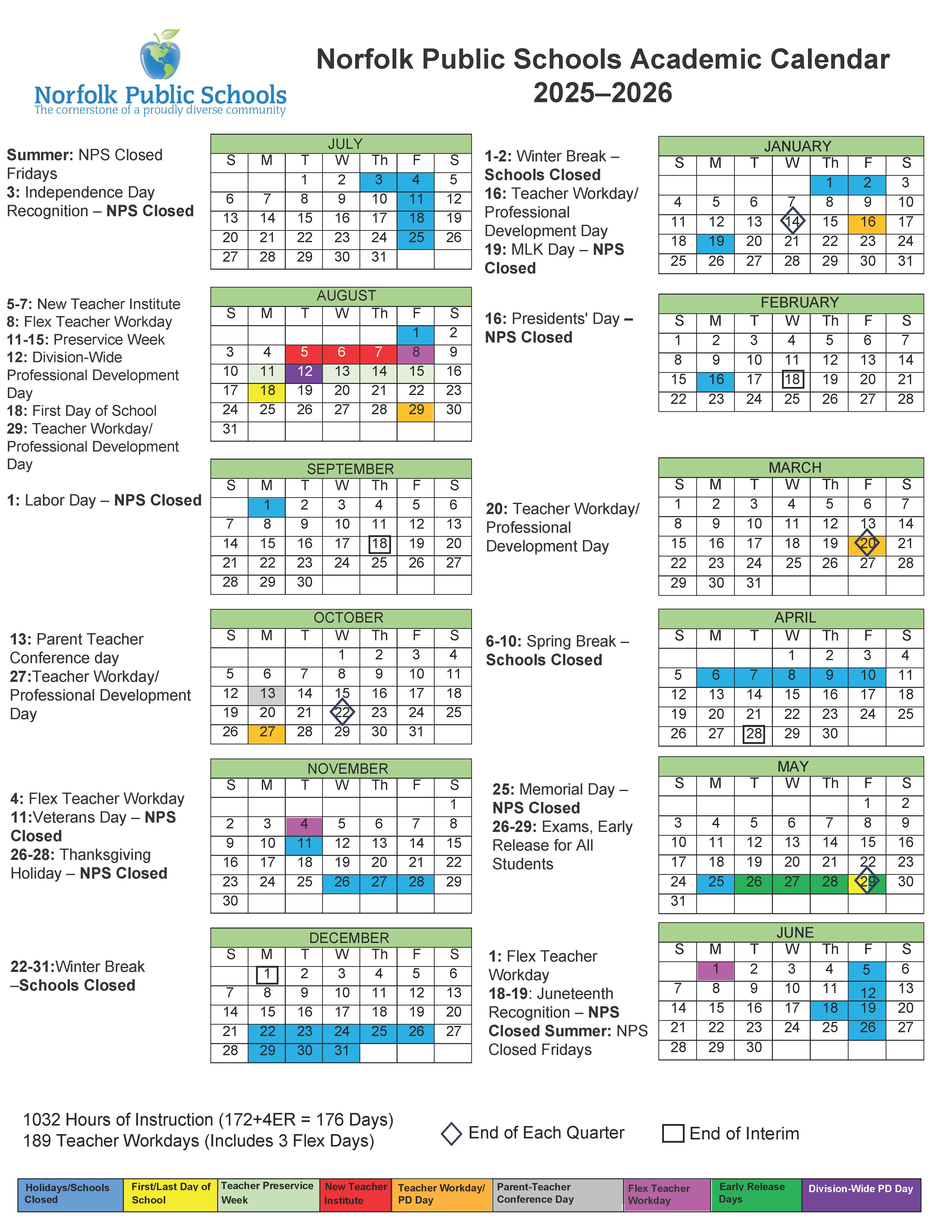 25-26 Academic Calendar